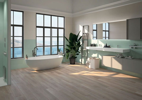 AlfaLux Wooder modern Badezimmer | Fliesen und Fliesen