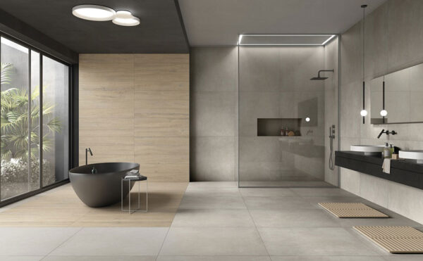 Ariostea Next modern Badezimmer | Fliesen und Fliesen