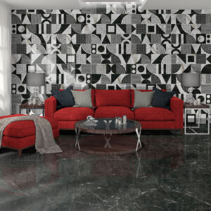 Ceracasa Noir Gloss Wandverkleidung | Fliesen und Fliesen