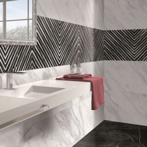 Ceracasa North White Gloss Wandverkleidung | Fliesen und Fliesen