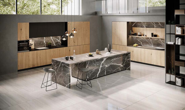Energieker Calacatta Cenerino Küchenbodenfliese