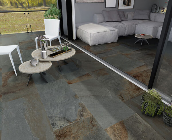 Energieker Pennslate Steinoptik Bodenfliese | Fliesen und Fliesen