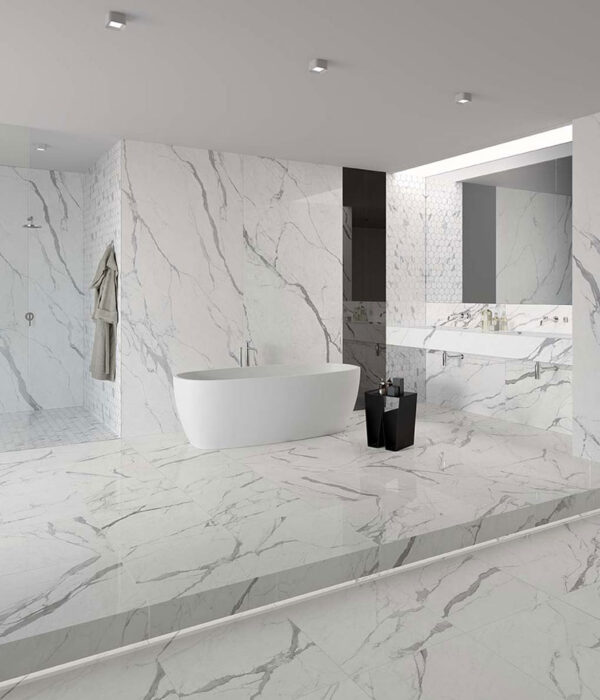 Energieker Statuario Superiore Steinoptik Bodenfliese