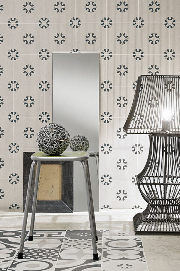 Fioranese Cementine Black and White Wandverkleidung