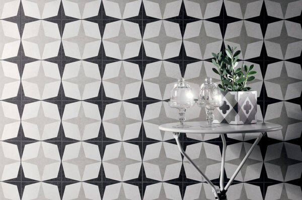Fioranese Cementine Black and White Wandverkleidung