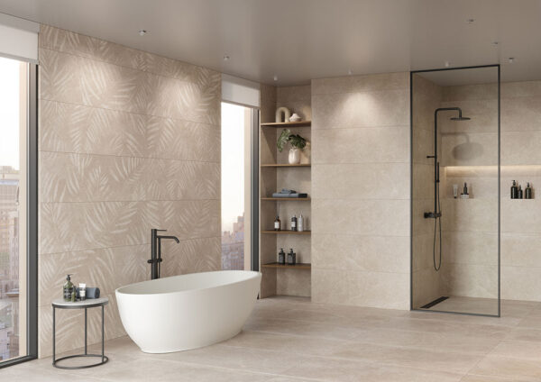 Keraben Bleuemix modern Badezimmer | Fliesen und Bodenfliesen