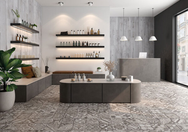 Keraben Hidraulicwood Holzoptik Bodenfliese | Fliesen und Mosaike