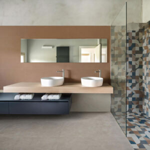 Marazzi Poster Modern Badezimmer | Fliesen und Bodenfliesen