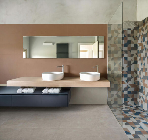 Marazzi Poster Modern Badezimmer | Fliesen und Bodenfliesen