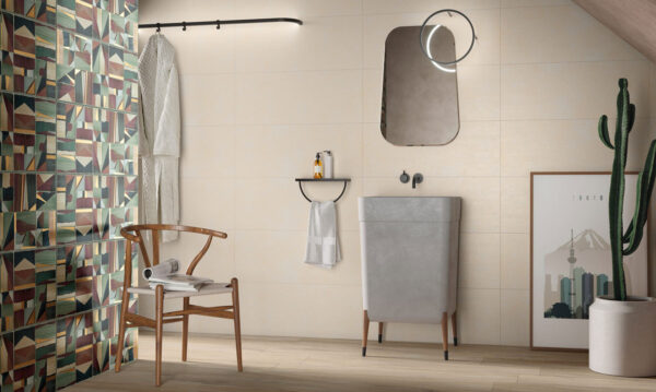 Naxos Timeless Modern Badezimmer | Fliesen und Bodenfliesen