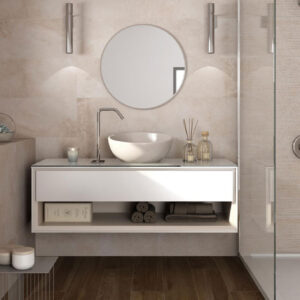 Pamesa Rainier Modern Badezimmer | Fliesen und Bodenfliesen