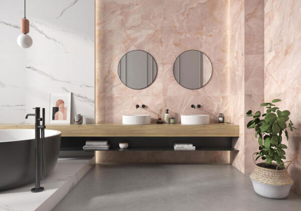 Pamesa Lux Noor Modern Badezimmer | Fliesen und Bodenfliesen