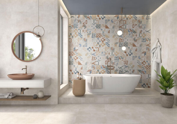 Pamesa Vita Modern Badezimmer | Fliesen und Bodenfliesen