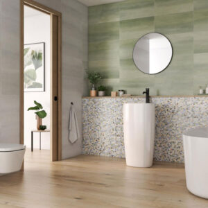 Pamesa Watercolor Modern Badezimmer | Fliesen und Bodenfliesen