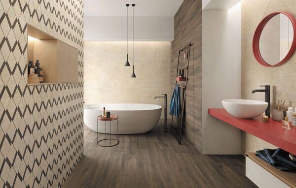 Polis Rovere modern Badezimmer | Fliesen   und Fliesen