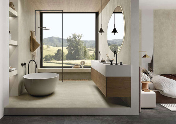 Porcelaingres Urban Great modern Badezimmer | Fliese und Bodenfliese