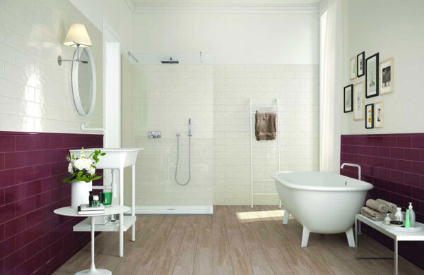 Ragno Brick Glossy Klassisches Badezimmer   | Fliesen   und Fliesen