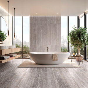 Ragno Realstone_Travertino modern Badezimmer | Fliese und Bodenfliese