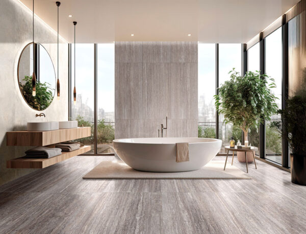 Ragno Realstone_Travertino modern Badezimmer | Fliese und Bodenfliese