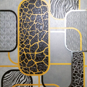 Roberto Cavalli Metal Soul Ellipse Dekorfliese 60x120 cm