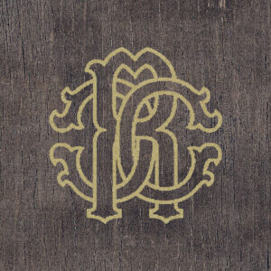 Roberto Cavalli The Wild Spirit Wood Logo Dark Dekorfliese 20x20 cm