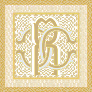Roberto Cavalli Lush Rc Oro Dekorfliese 19,6x19,6 cm