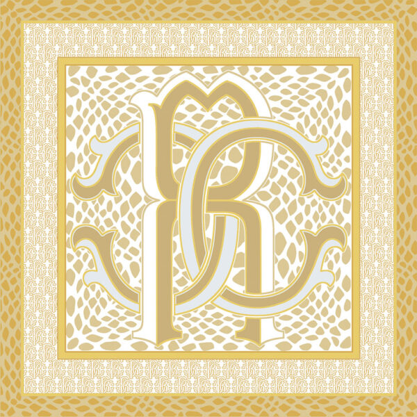 Roberto Cavalli Lush Rc Oro Dekorfliese 19,6x19,6 cm