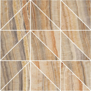 Roberto Cavalli Lush Onice Velluto Triangoli Mosaik 29,8x29,8 cm