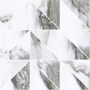 Roberto Cavalli Lush Calacatta Renoir Triangoli Mosaik 29,8x29,8 cm