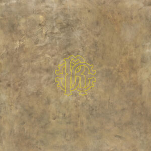 Roberto Cavalli Metal Soul Logo Araldico Brass Bodenfliese 80x80 cm