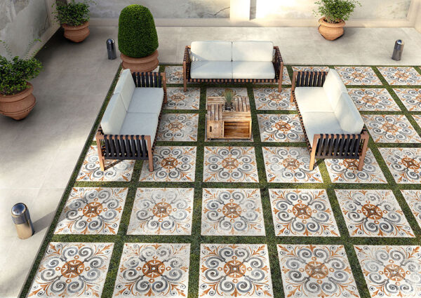 Tuscania Frühling Dekore FP2 Steinoptik Bodenfliese | Mosaik und Fliese