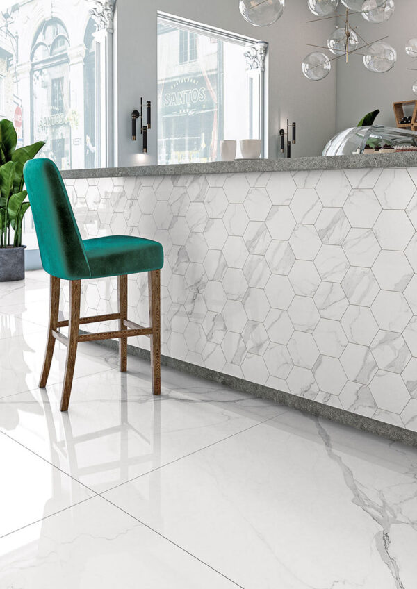 Tuscania White Marble Wandverkleidung | Fliesen und Bodenfliesen