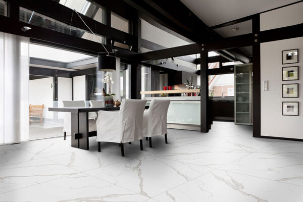 Tuscania White Marble Steinoptik Bodenfliese | Fliesen und Beläge