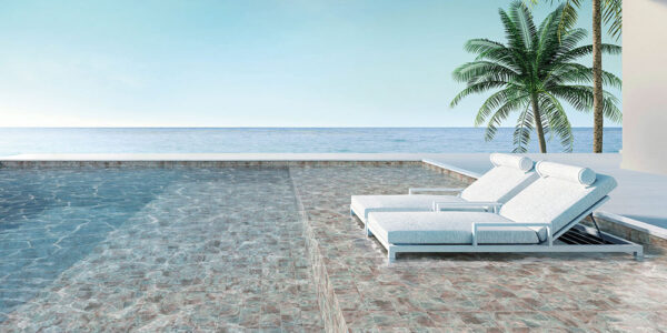 Ceramica Valsecchia Swimming Pool Steinoptik Bodenfliese