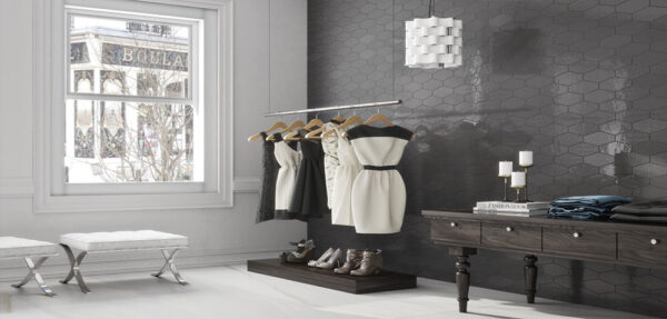 Vogue Hex Durby Wandverkleidung | Fliesen und Wandverkleidungen