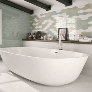 Vogue Hex Durby modern Badezimmer | Fliesen und Fliesen