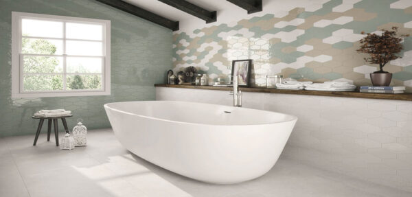 Vogue Hex Durby modern Badezimmer | Fliesen und Fliesen