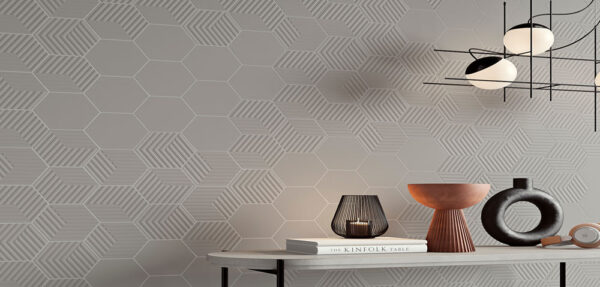 Vogue Hex Grange Wandverkleidung | Fliesen und Fliesen
