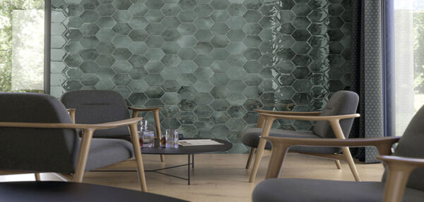 Vogue Hex Stanway Wandverkleidung | Fliesen und Bodenfliesen