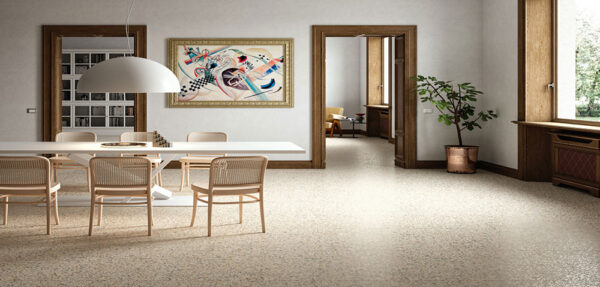 Vogue Terrazzo Steinoptik Bodenfliese | Fliesen und Fliesen