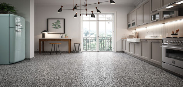 Vogue Terrazzo Steinoptik Bodenfliese | Fliesen und Bodenfliesen
